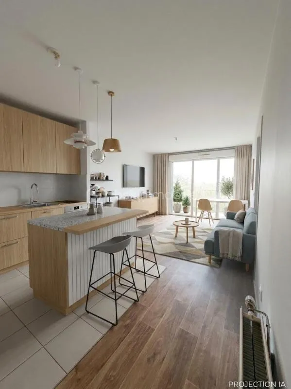 T2 LUMINEUX DE 49 M² AVEC TERRASSE ET VUE SEINE – SAINT-DENIS (SECTEUR GARE)