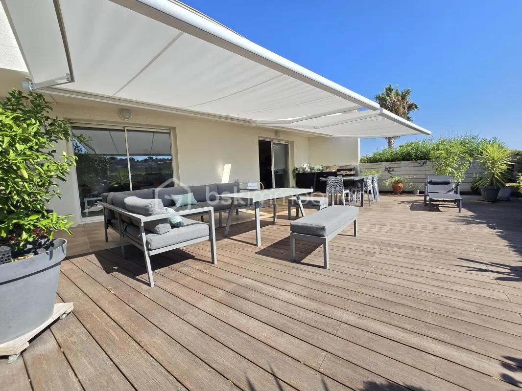 EXCLUSIVITÉ – Front de mer – T3 2 chambres – Terrasse 70 m² sans vis-à-vis – DPE B – Carry-le-Rouet