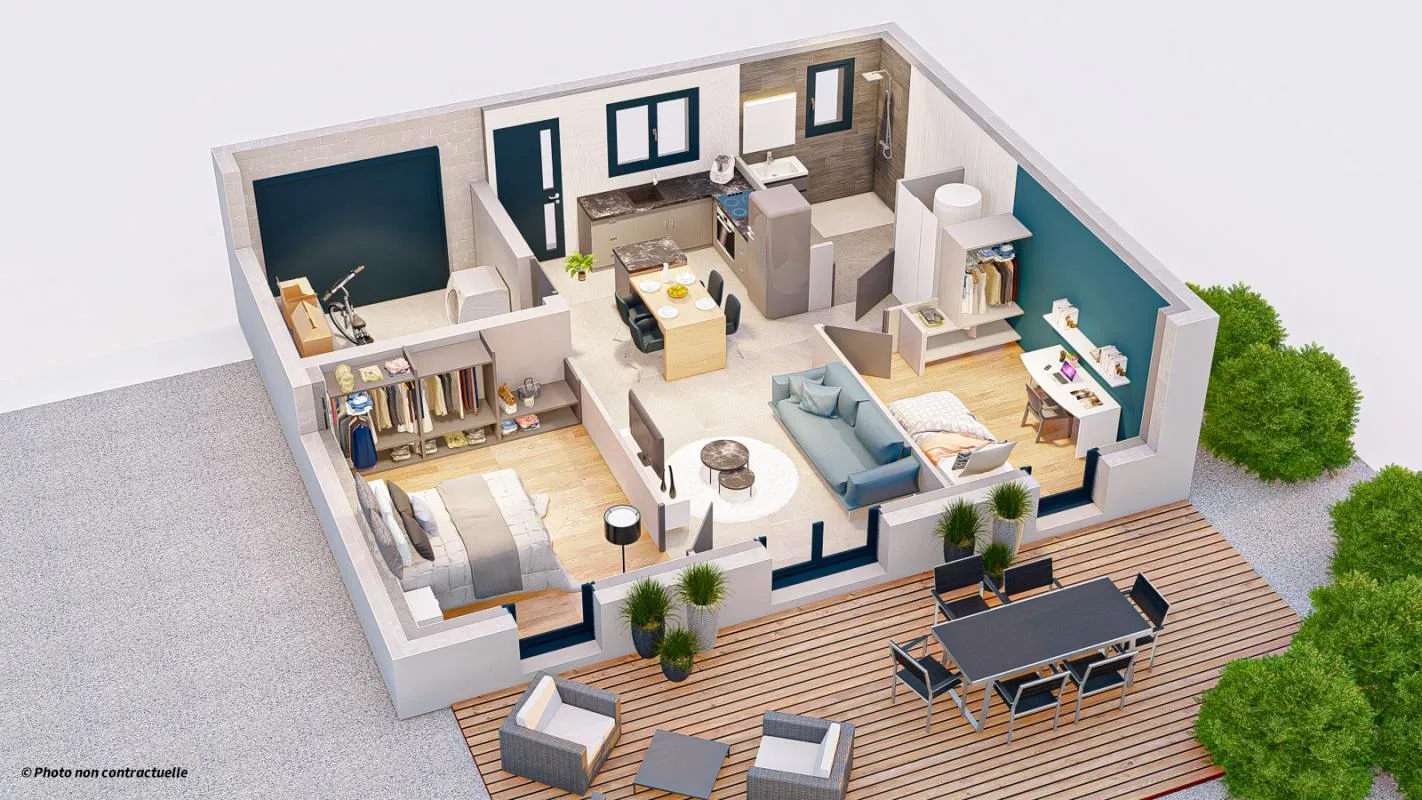 Maison 4 pièces 52 m2