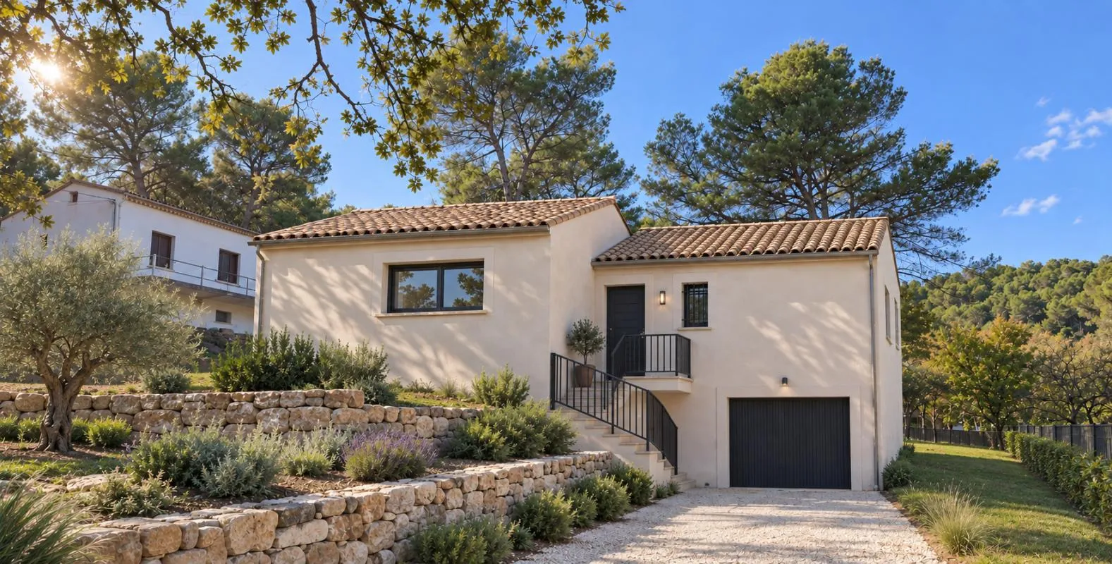 MAISON NEUVE À LA ROQUE D'ANTHERON AVEC PERMIS DE CONSTRUIRE VALIDE