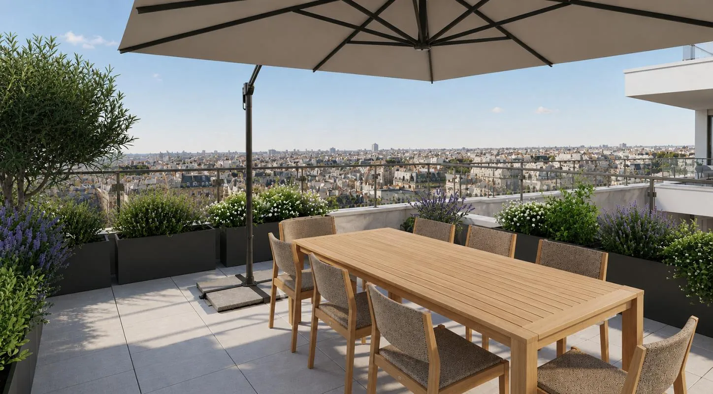 4 PIECES EN ETAGE AVEC TERRASSE