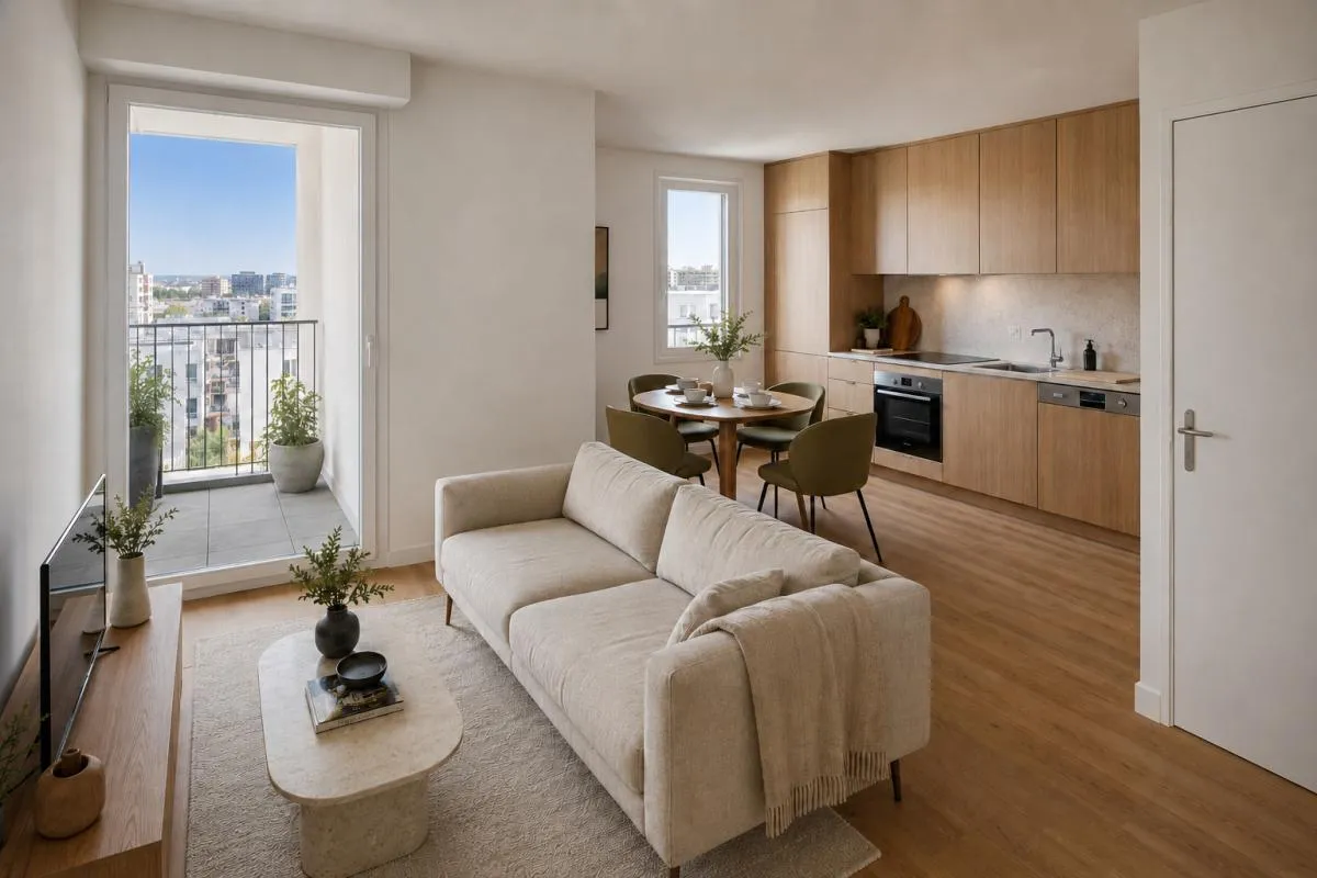 T2 AVEC BALCON + PARKING
