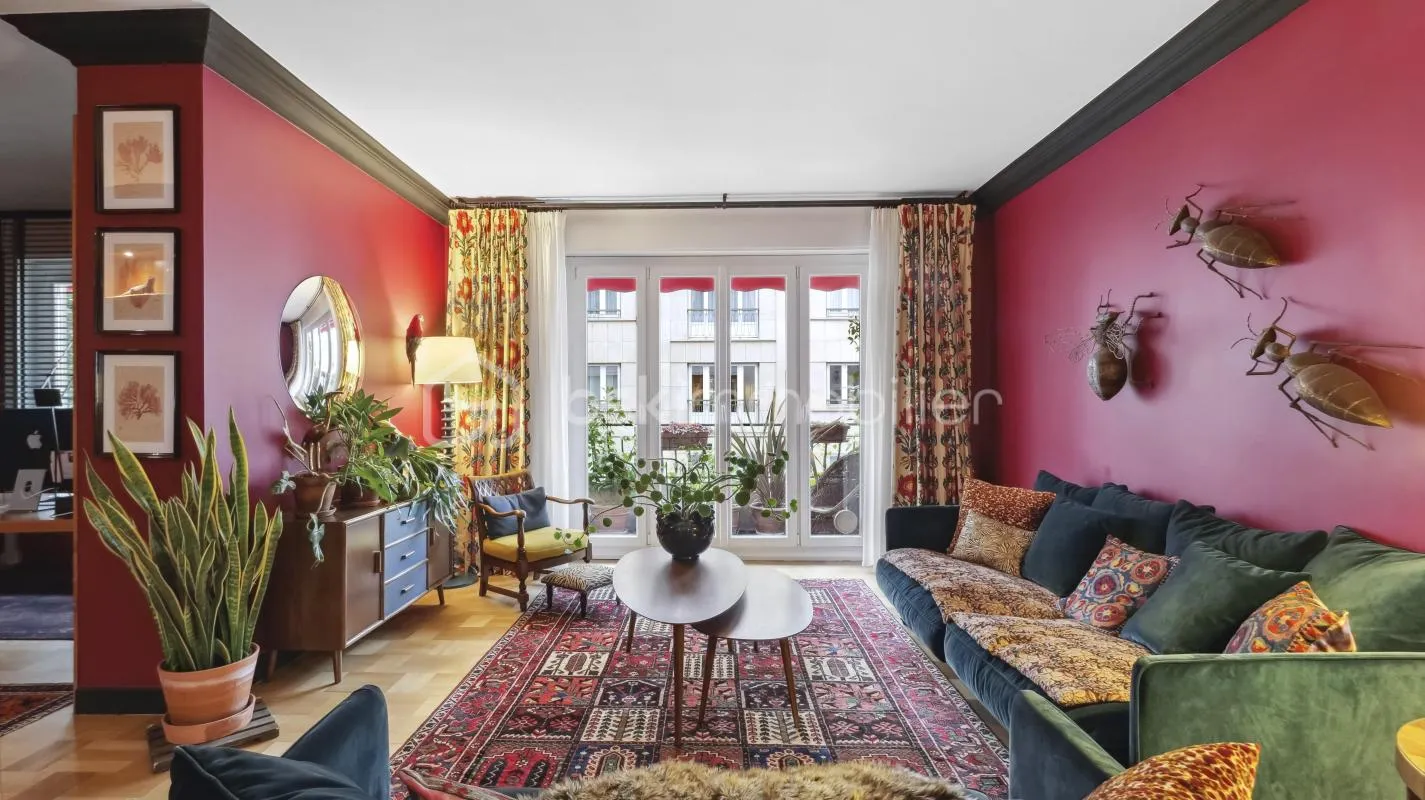 Charmant T4 de 128 m² avec balcon, cave et grenier situé à deux pas du Parc de la Tête d'Or - Lyon 6