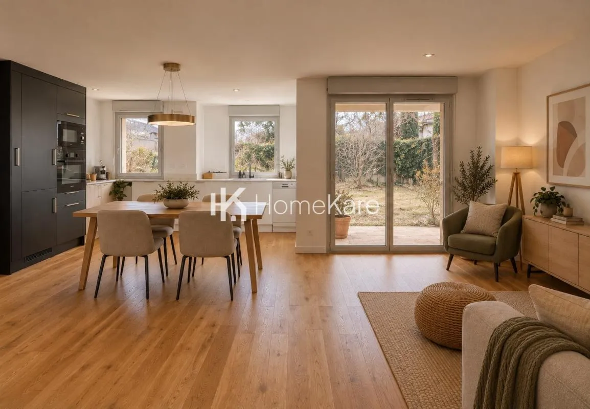 Un appartement rénové avec jardin