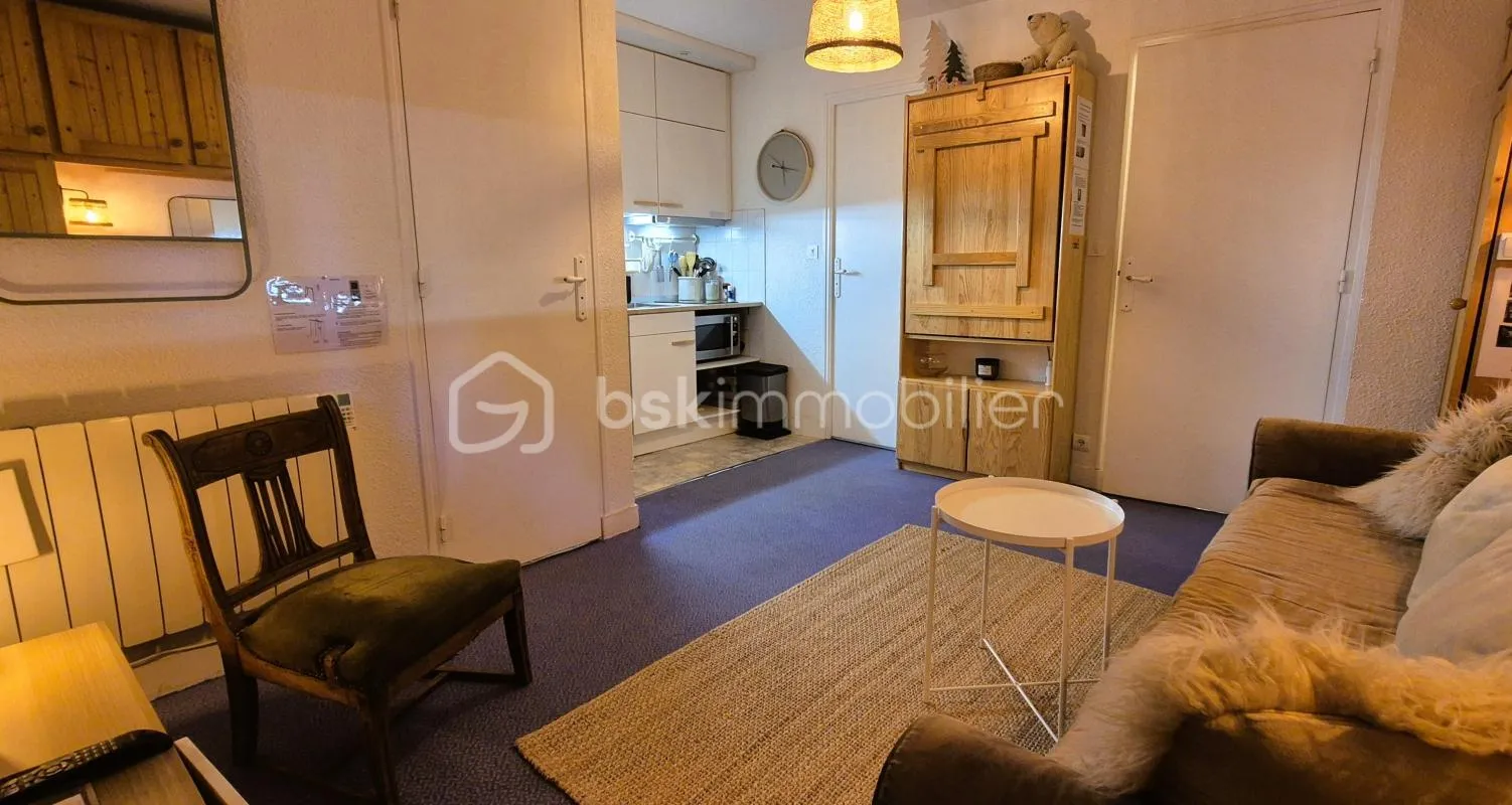 🏔️✨ BEAU STUDIO CABINE RÉNOVÉ – 4 COUCHAGES – ALL0S VILLAGE