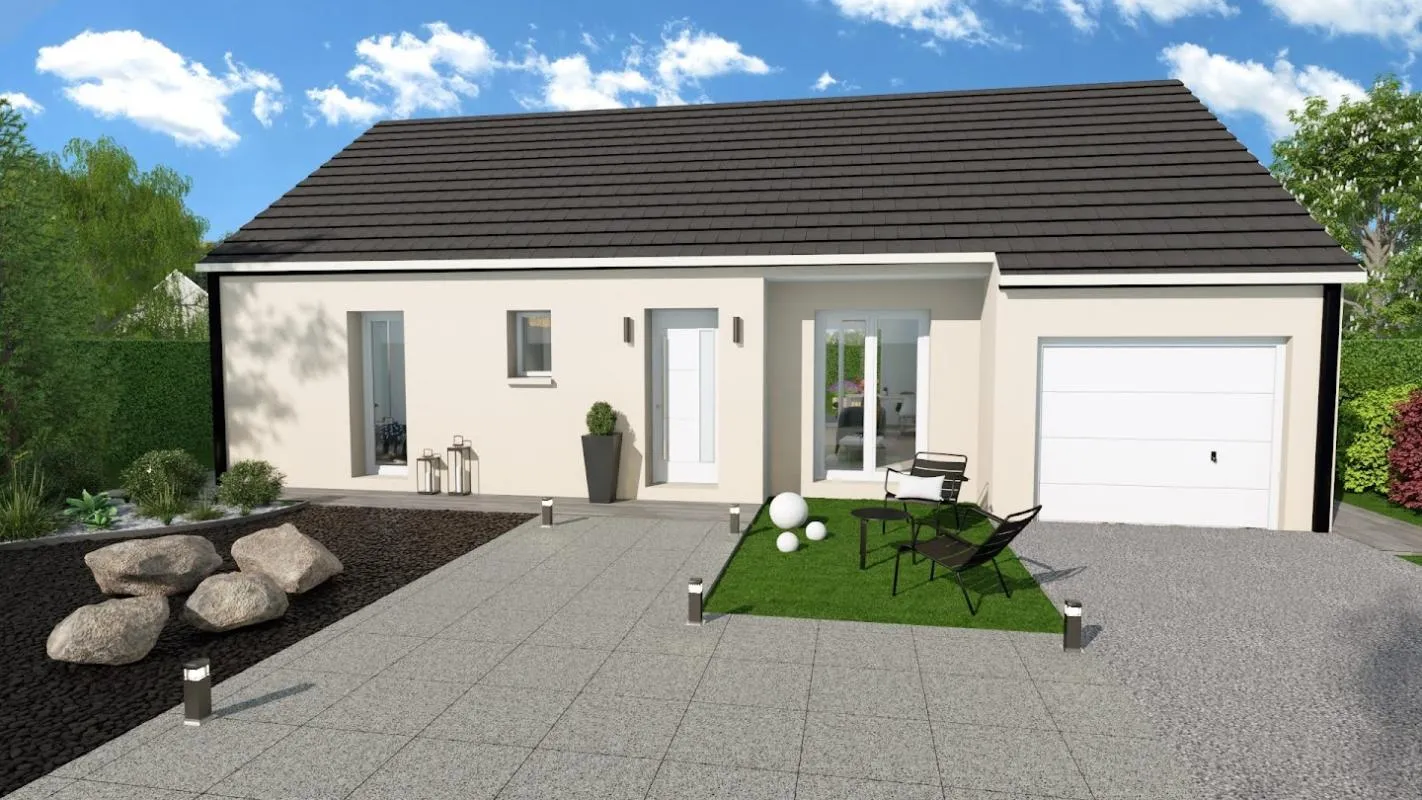 Maison Plain-pied 3 chambres + Garage