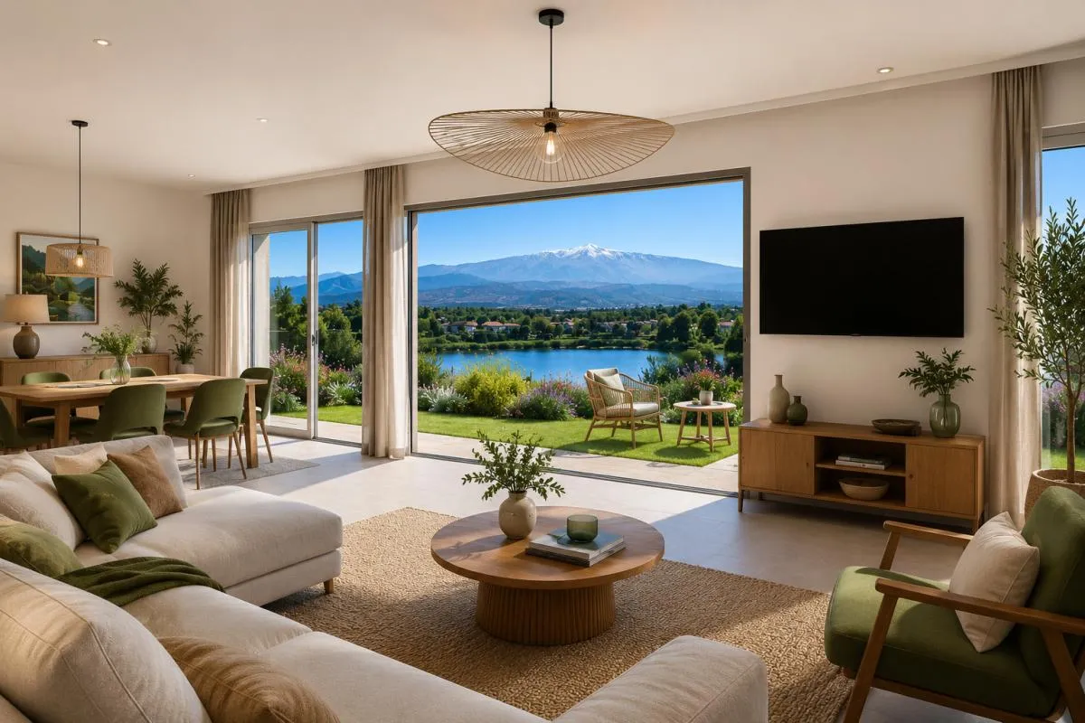 T2 avec Terrasse & Jardin - Vue Lac et Montagnes !