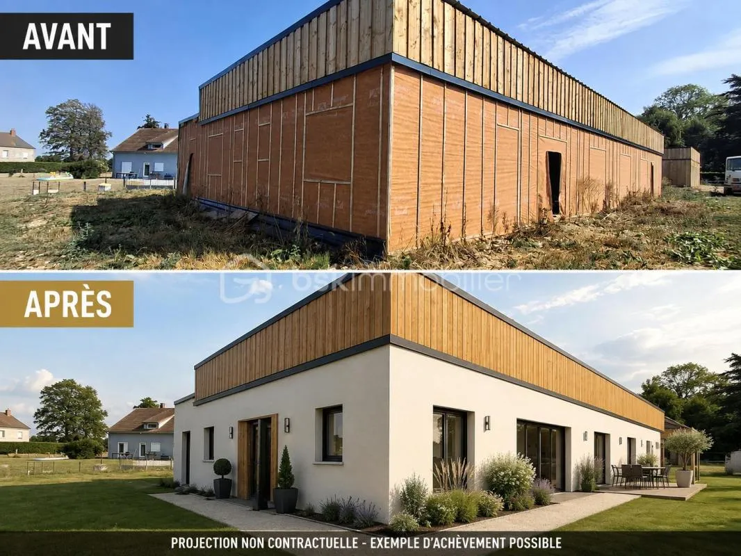 ***MAISON JUMELEE PLAIN PIED 100 M2 SUR 750 M2 TERRAIN A FINALISER SELON VOS ENVIES -SAINT MARDS (76730)***