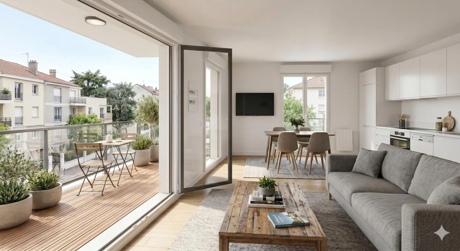 SUPERBE 3 PIÈCES NEUF AVEC TERRASSE – 2ÈME ÉTAGE PROCHE LAC