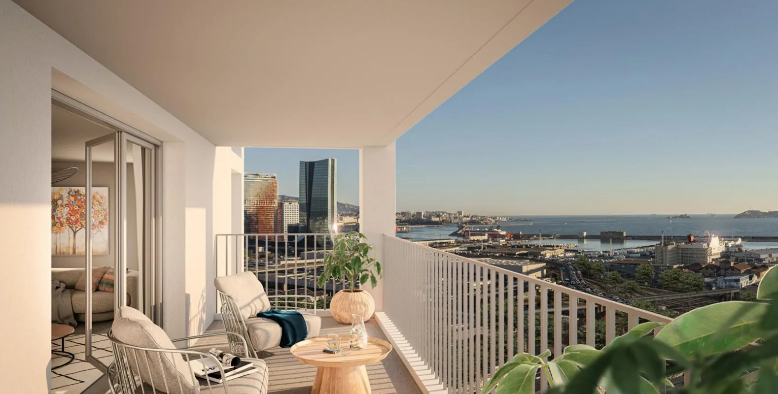 Appartement T3 72m² vue mer + Terrasse + parking en sous-sol