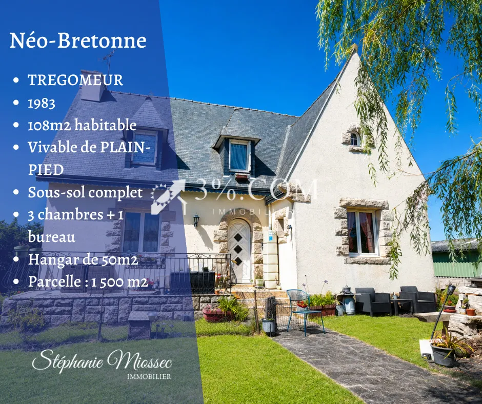 Maison familiale avec vie de plain-pied, sous-sol complet et