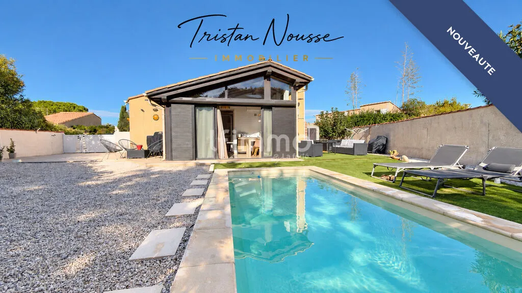 Maison T3 3 faces de 54 m2 avec piscine - L'Aygual Saint Cyprien