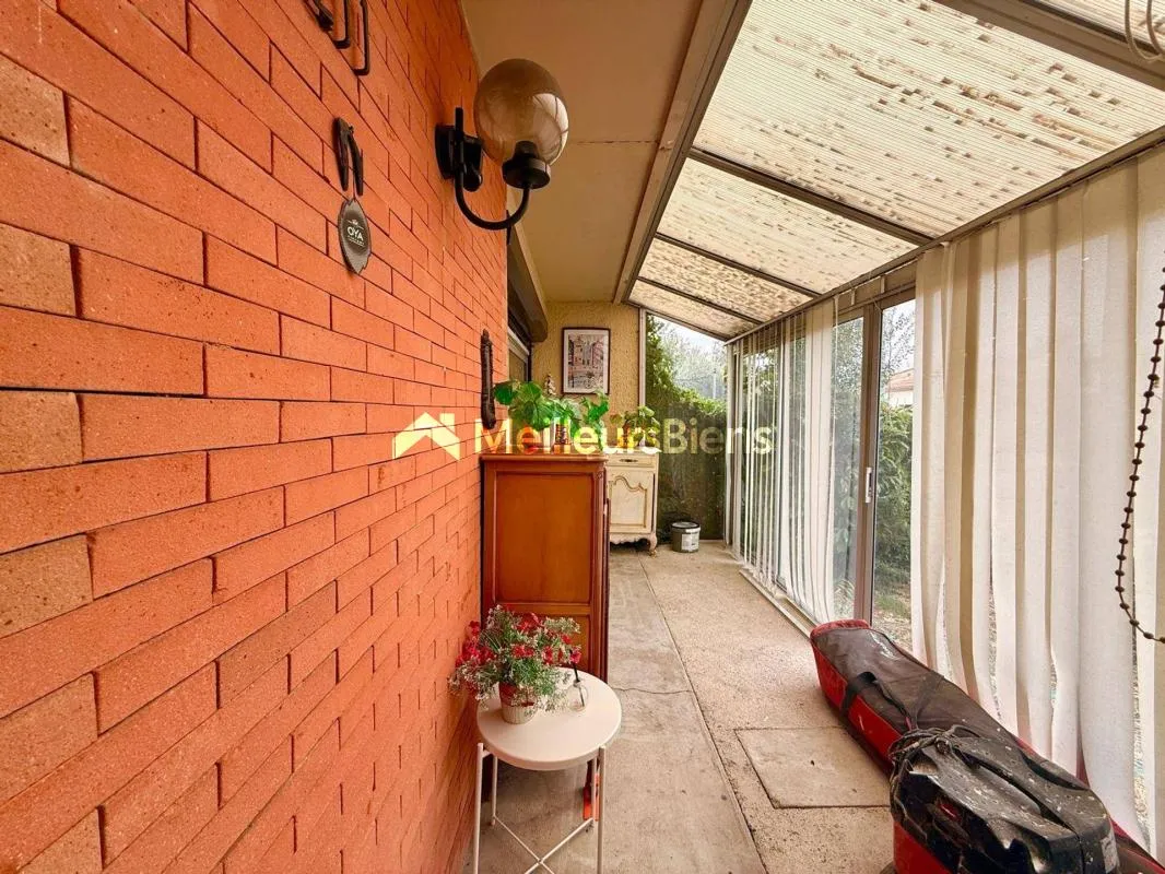 Maison mitoyenne à Launaguet 72 m², garage et jardin arboré