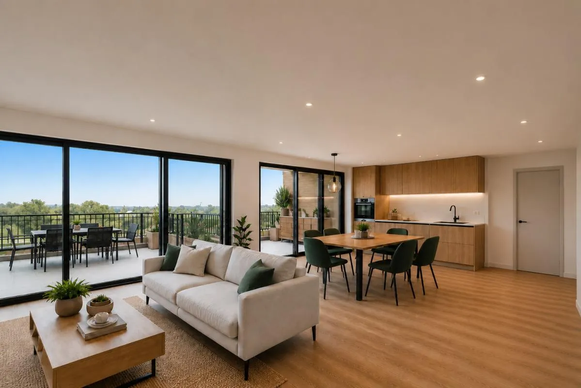 T5 AVEC TERRASSE + 2 BALCONS + PARKING