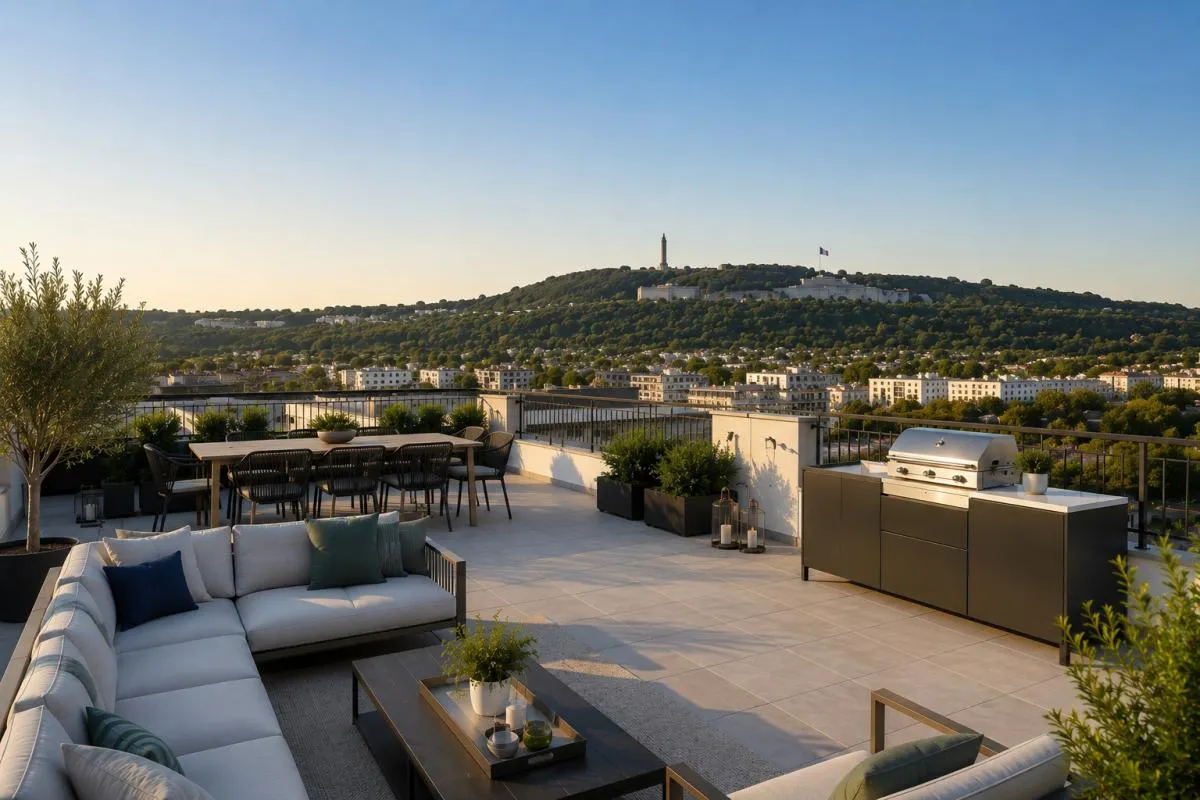 EXCEPTIONNEL ! T5 Dernier étage avec rooftop de 71 m² avec vue dégagée sur le Mont-Valérien!