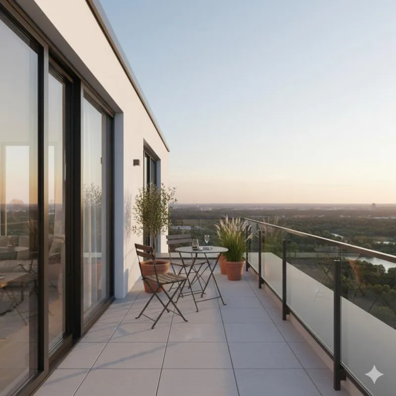 Dernier étage – 4 pièces d’exception avec grand balcon et vue dégagée - 2 Parking