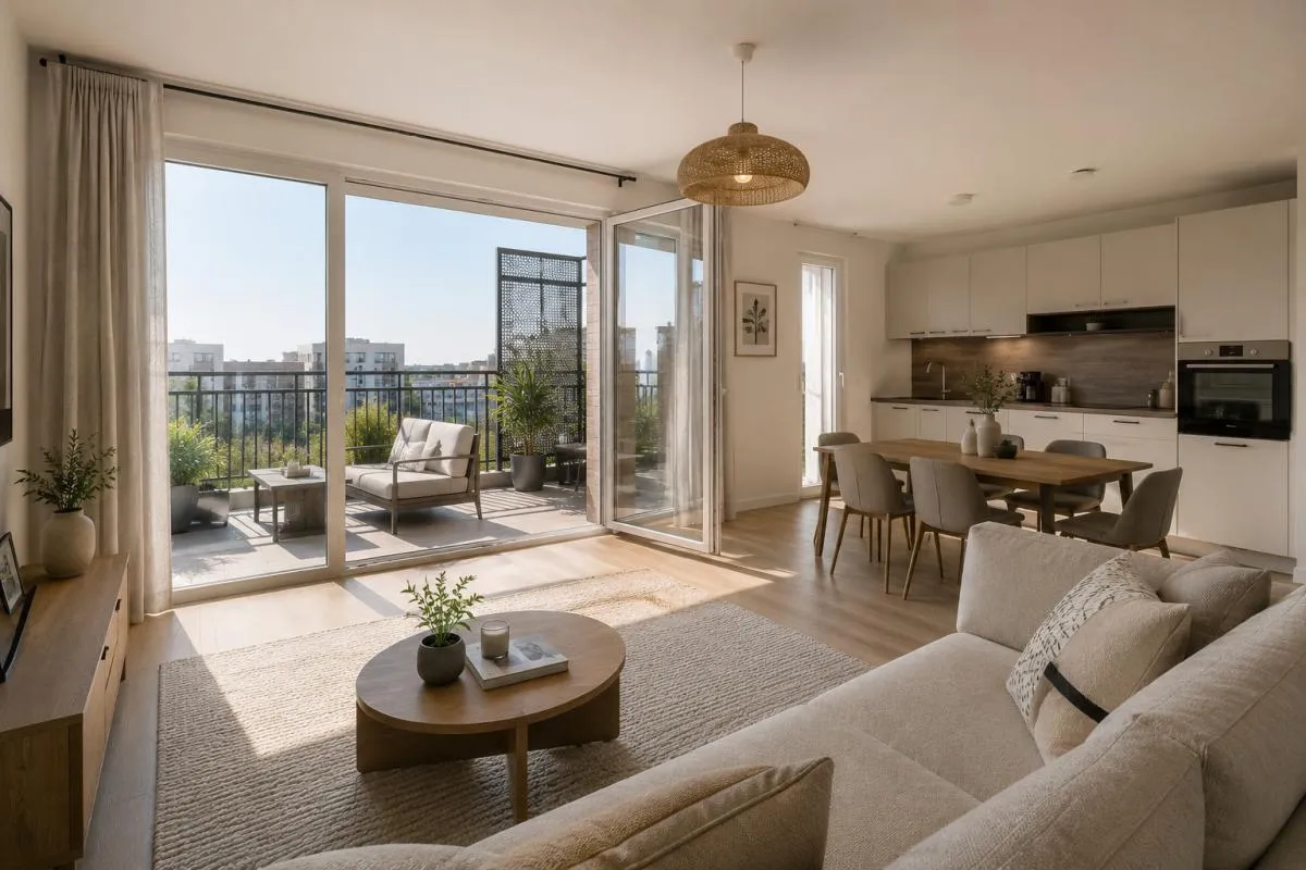 Superbe 4 pièces avec grand balcon – proche ligne 14 – Orly– Parcs en Scène