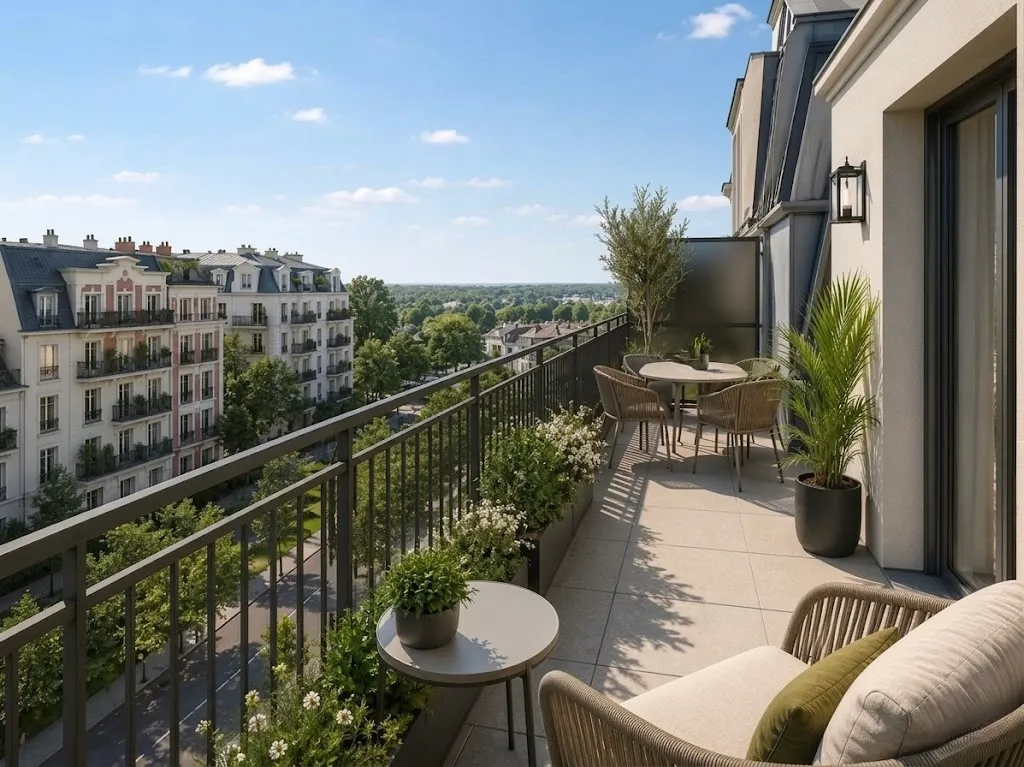 4 PIECES EN ETAGE AVEC BALCON