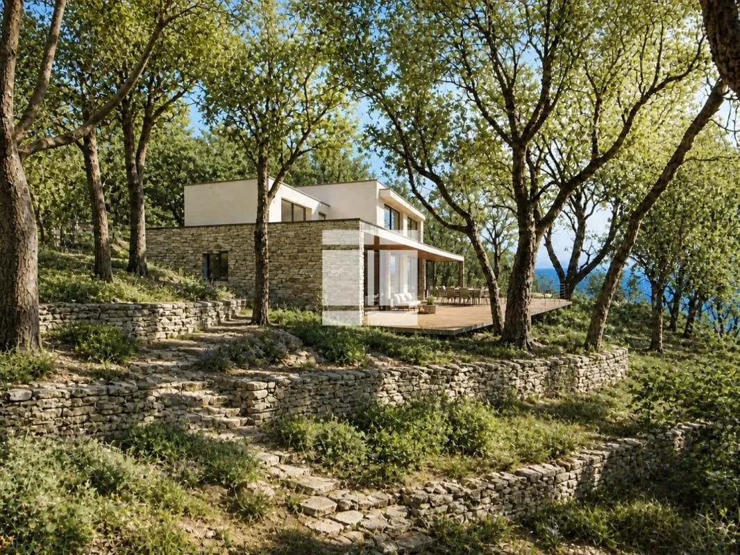 ERBALUNGA - TERRAIN 1600M² - VUE MER