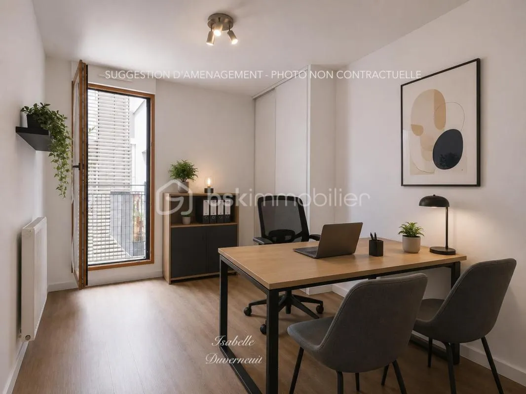 MONTÉVRAIN – BUREAUX / CABINET PROFESSIONNEL 72 m² AVEC TERRASSE, BALCON ET PARKING