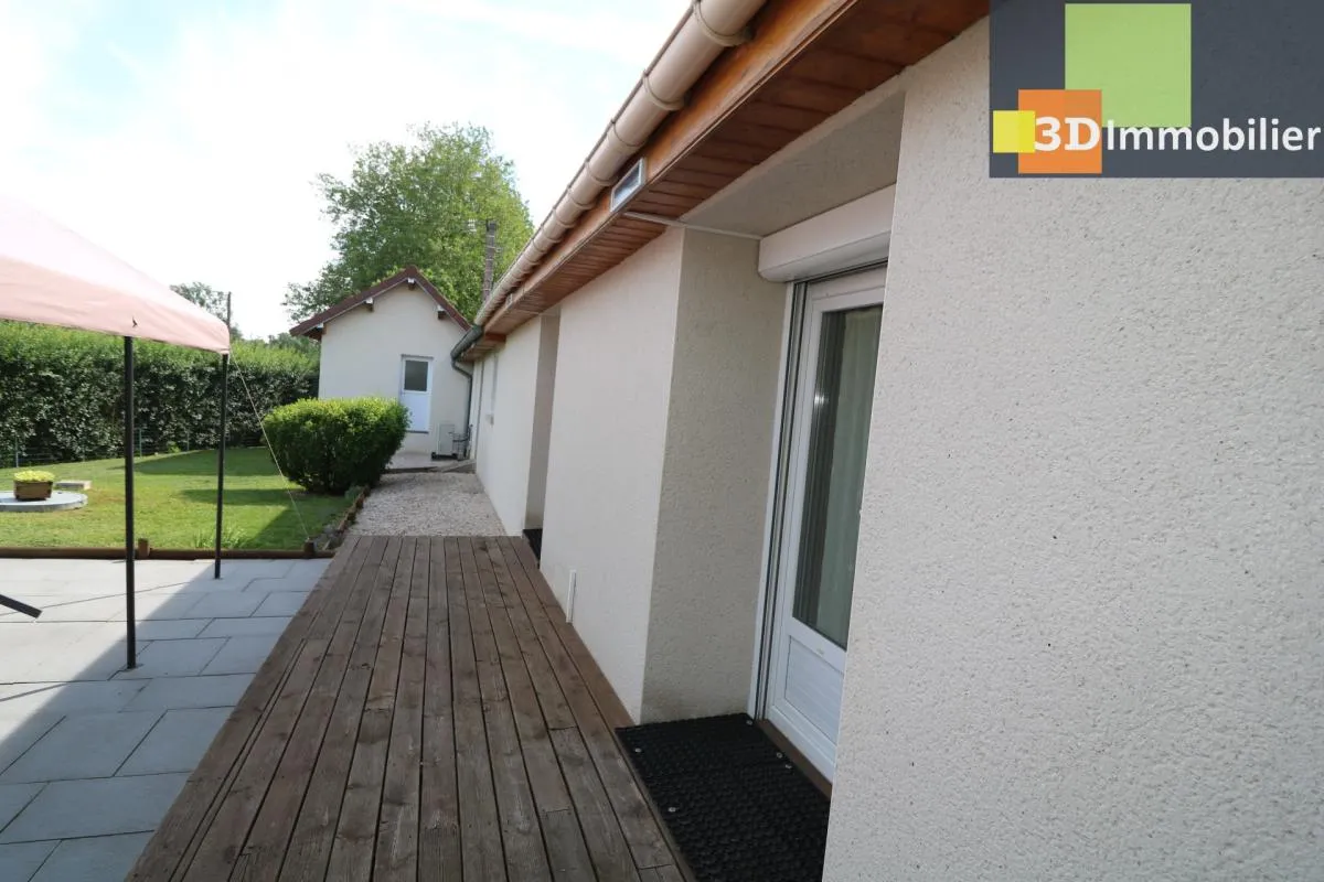 Chaussin proche, vends grande et confortable maison de 9 pièces, 7 chambres, sur un terrain de 780m²