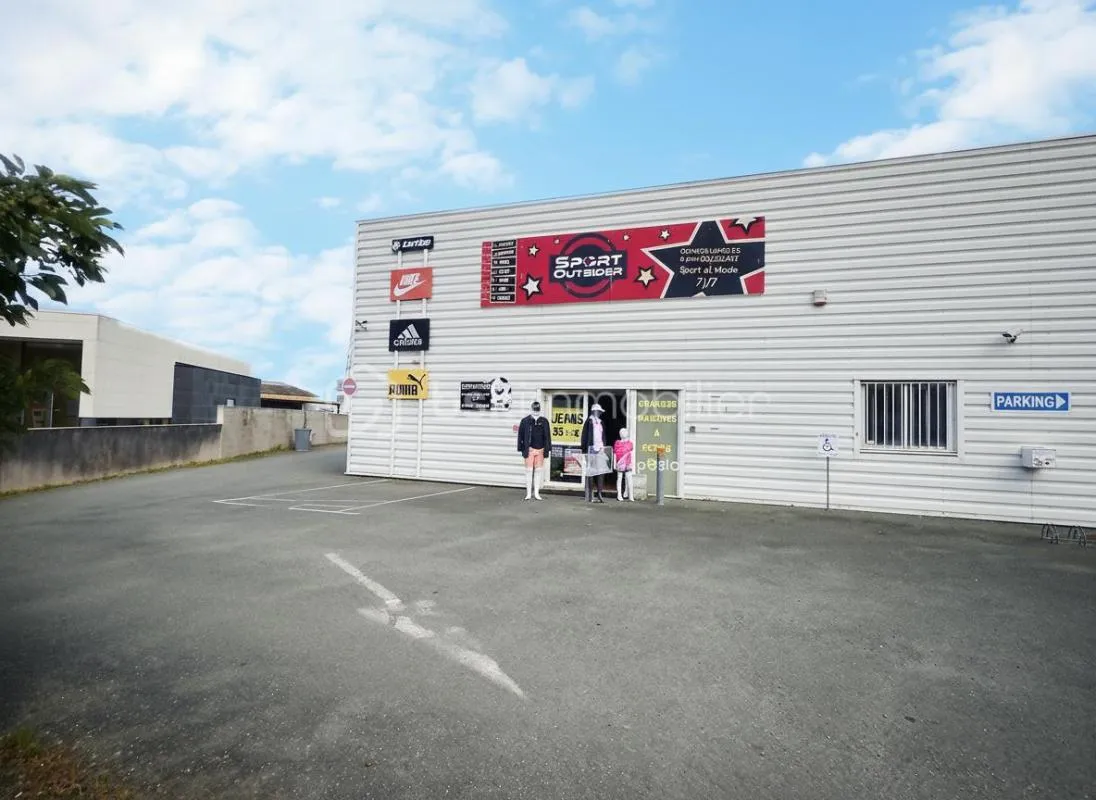 Fonds de commerce et droit au bail – Local commercial 300 m² avec parking