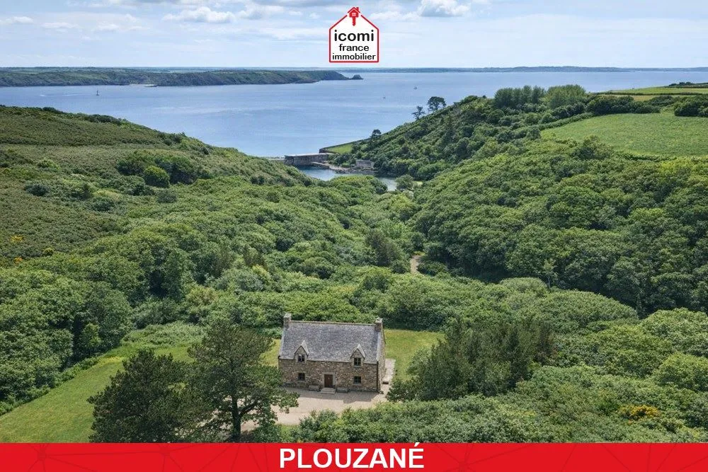 FINISTERE - Plouzané (29280) - A VENDRE - PROPRIETE DE CHARME T7 DE 200M² AVEC MAISON INVITE T3 DE 60M² SUR UN TERRAIN BOISE DE 1.5 HA - VUE MER 1ER PLAN - EXCEPTIONNEL