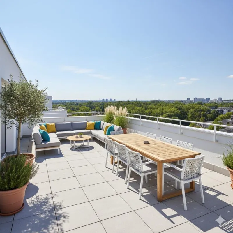 4 PIECES DUPLEX D’EXCEPTION – DERNIER ÉTAGE – TERRASSE 40 M² PLEIN SUD – RER B À PIED - 2 PARKING