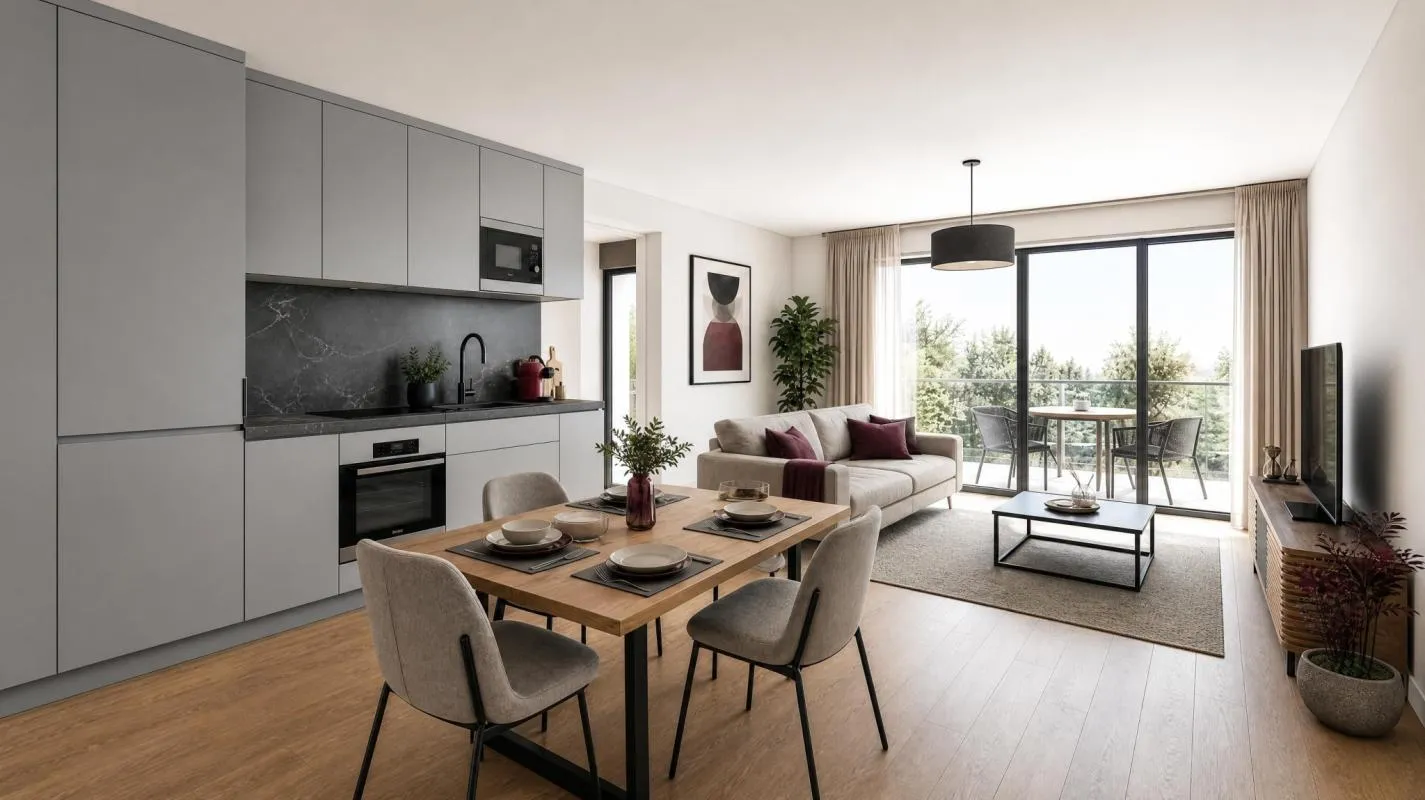 Appartement T2 avec balcon à Grenoble Libération