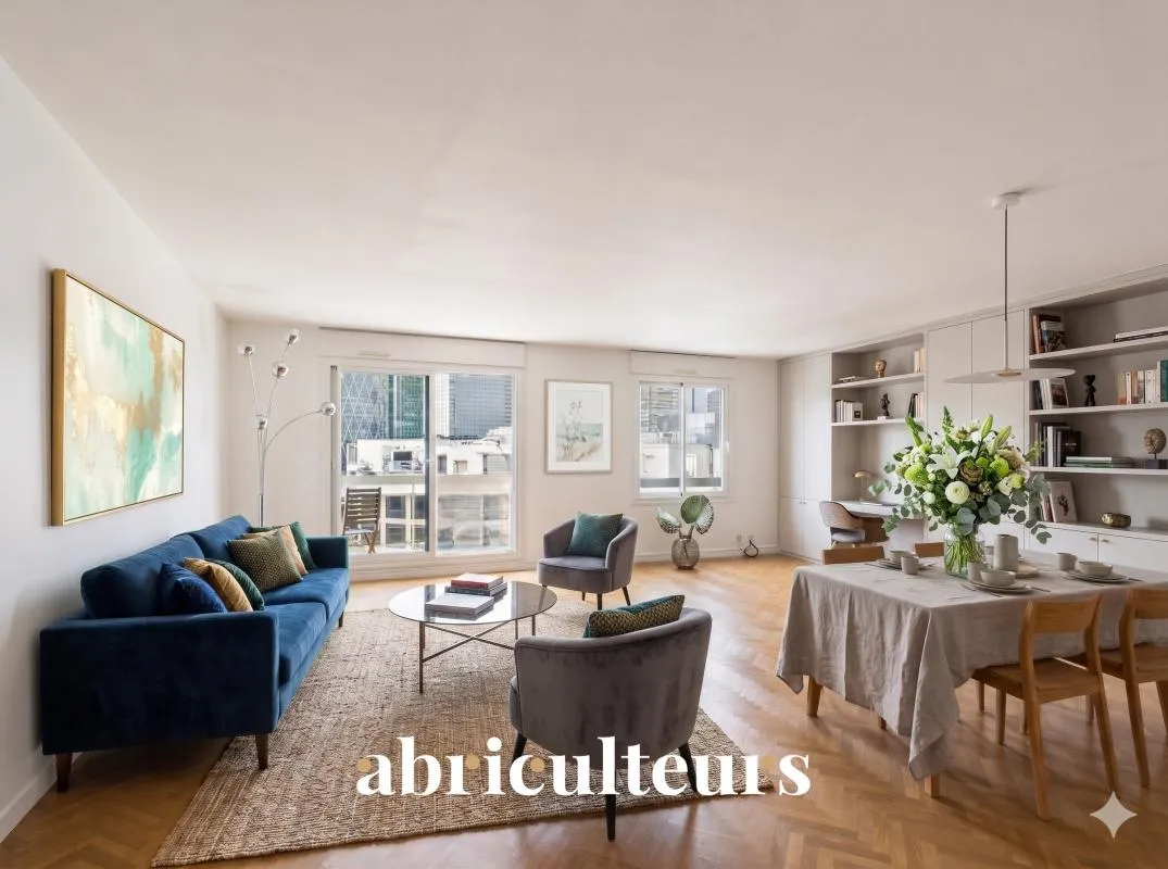 COURBEVOIE – 4 PIÈCES 113 m² – DERNIER ÉTAGE – VUE LA DÉFENSE – AUCUNS TRAVAUX- PARKING - BALCON