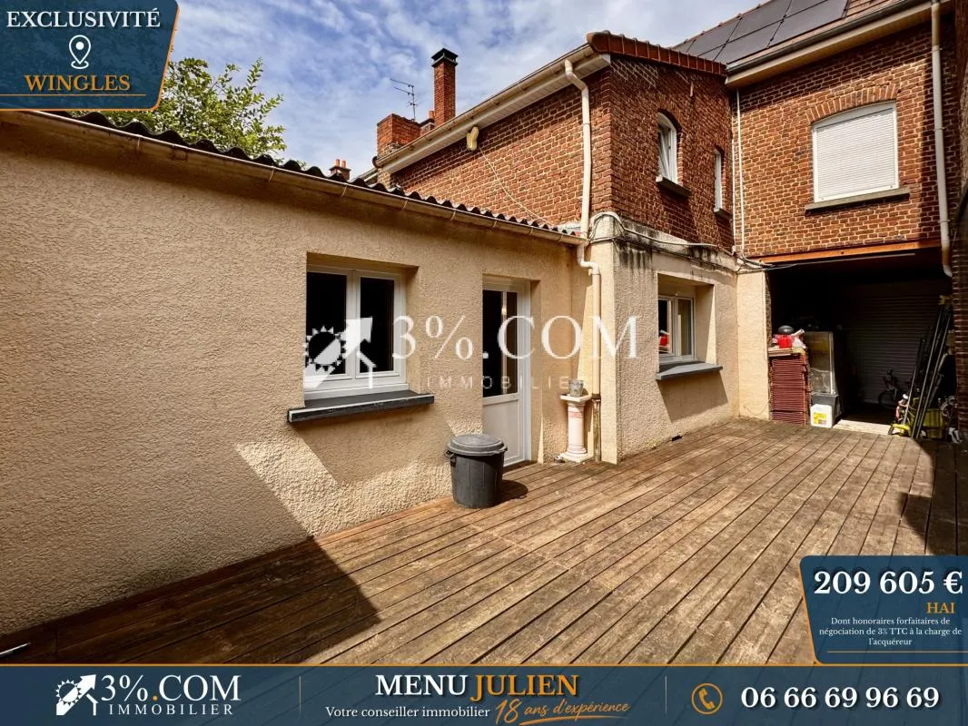 Nouveauté WINGLES | Maison en centre-ville de 130 m2 habita