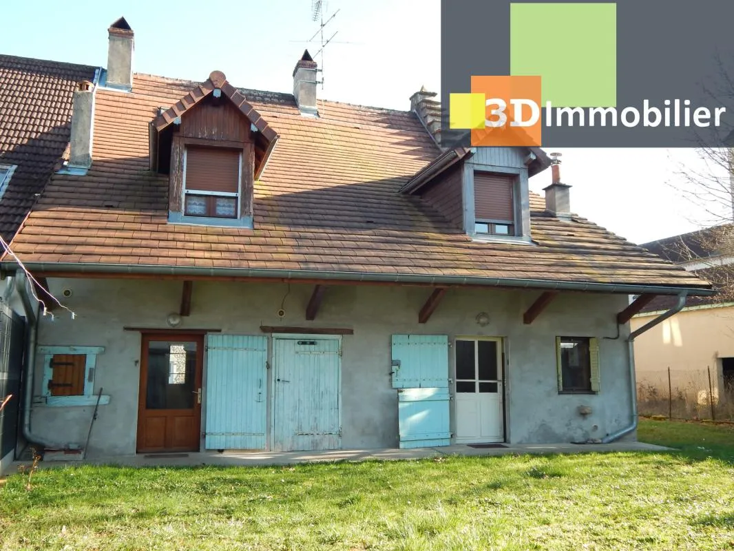 SECTEUR BLETTERANS (39), À VENDRE MAISON À RAFRAÎCHIR COMPRENANT 2 LOGEMENTS, DÉPENDANCES, TERRAIN 1180 M²