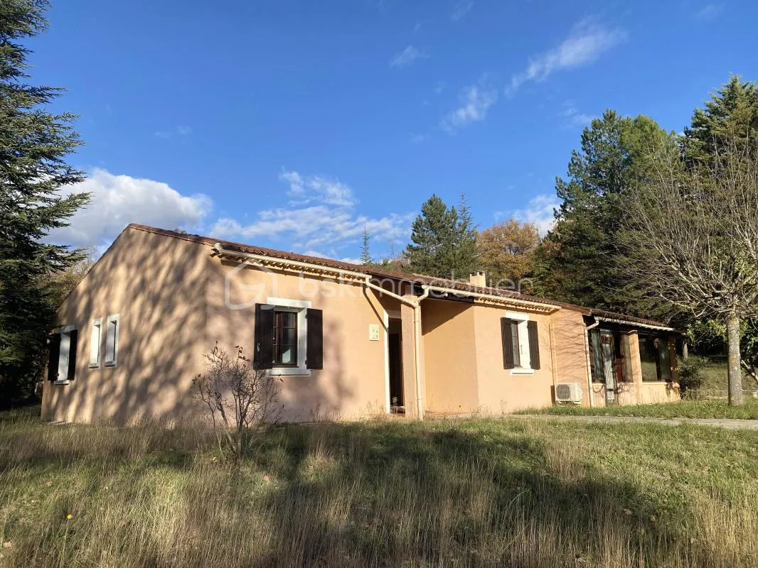 Maison traditionnelle de plain-pied de 133 m² - 6 pièces - 4 chambres + Grand Garage + Patio, sur un terrain de 4 000 m²