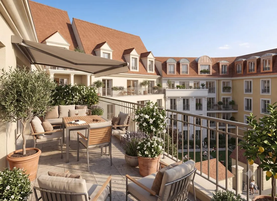 LIVRÉ PROCHAINEMENT 4 PIÈCES AVEC TERRASSE ET 2 PARKING PROCHE FUTURE LIGNE 17 METRO