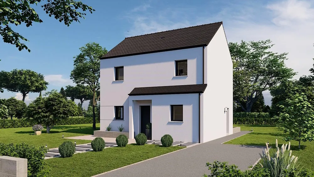 Etage (85M²) – 3 chambres – Séné