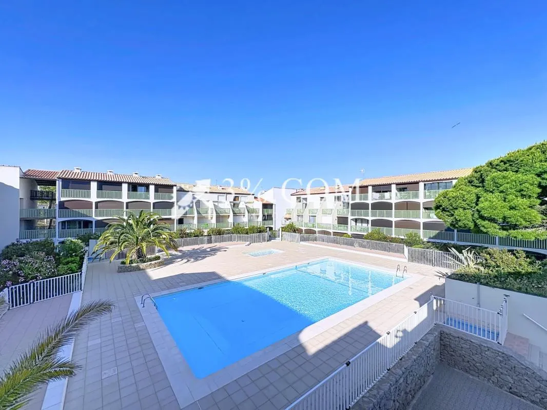 Studio avec balcon & vue exceptionnelle sur les Salins, la m